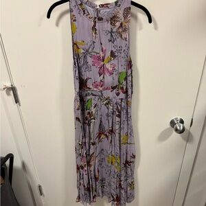 Anthro Floral Sleeveless Dress